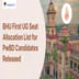 BHU First UG Seat Allocation List for PwBD Candidates Released @bhuonline.in; Check Details Here